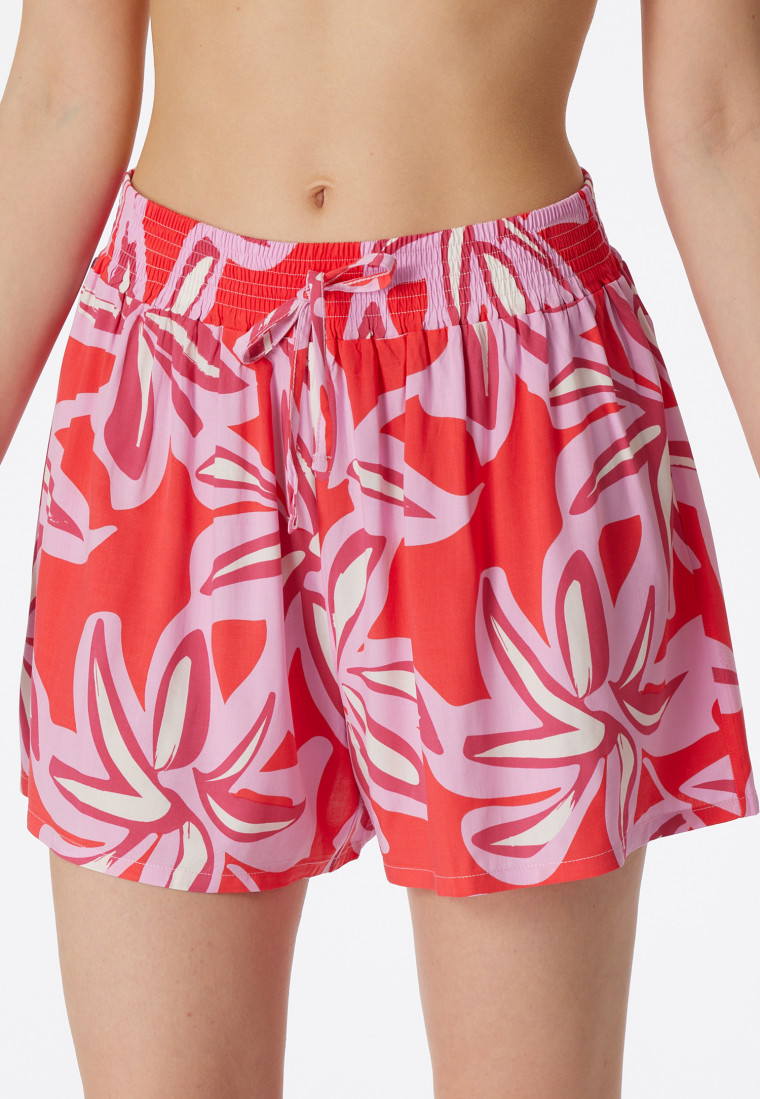 Floral shop print shorts