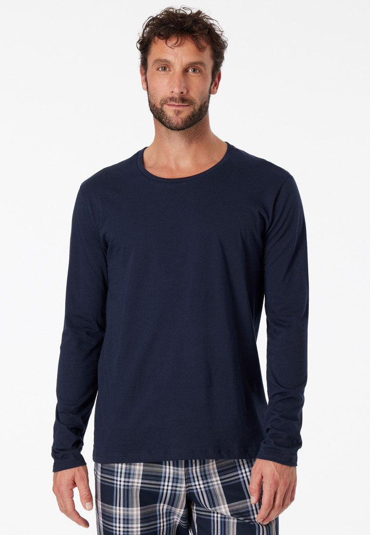 Schiesser Longsleeve Schlafanzug Oberteil Langarmshirt Mix & Relax NEU 