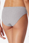 Slip Rio realizzati in cotone biologico a doppia costa, di colore grigio screziato - Pure Rib