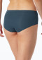 Slip a coste doppie in cotone organico blu denim - Pure Rib