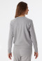 Sweatshirt langarm Interlock grau-meliert - Mix+Relax