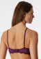 Underwire bra spacer cup plum - Modal & Lace