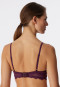 Bustier removable pads plum - Modal & Lace