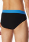 Slip rio confezione da 3 pezzi in cotone organico elastico in vita in tessuto tramato multicolore - 95/5