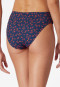 Slip bikini midi forme V imprimé fleuri multicolore - Aqua Mix & Match