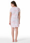 Camicia da notte a maniche corte in cotone organico batik rosa tenue - Nightwear