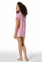 Pyjama court en coton bio palmier rose poudré - Nightwear