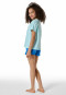 Pyjama court coton bio tortue vert clair - Nightwear