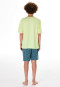 Schlafanzug kurz Karos Surfer gelb - Nightwear