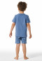 Pyjama court palmier bleu jeans - Natural Love