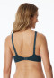 Underwired bra with molded cups and spacer lining, dark blue - Air