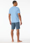 Short pyjamas pacific blue patterned - Casual Essentials