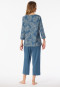 Pyjama 3/4 long bleu atlantique - Comfort Nightwear