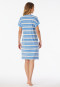 Sleepshirt kurzarm Streifen helllblau - Casual Essentials