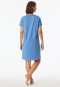 Sleepshirt kurzarm Print hellblau - Casual Essentials