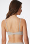 Soft padded bra without underwire gray-jaspé-gray - Invisible Soft