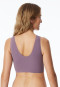 Bustier in microfibra coppe rimovibili malva - Invisible Soft