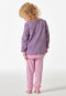 Pigiama lunghezza polsini spugna righe rosé - Girls World