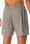 Boxer shorts interlock clay red patterned - Fine Interlock