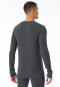 Shirt langarm wärmend dunkelgrau meliert - Casual Warming