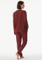Pyjamas long warming cuffs burgundy - selected! Premium Warming