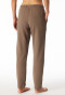 Hose lang Jersey-Quiltstoff und Sweatware nougat - Mix+Relax