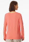 Shirt langarm V-Ausschnitt pfirsich - Mix+Relax