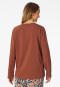 Maglietta manica lunga scollo tondo terracotta - Mix+ Relax