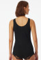 Strap top fine rib needle out structure black - Revival Marie