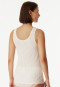 Strap top fine rib needle out structure lace off-white - Revival Marie