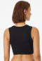 Bustier Feinripp schwarz - Revival Paula