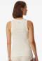Strap top fine rib off-white - Revival Paula