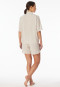 Pyjama kurz Webware Streifen grau-jaspe - selected! premium