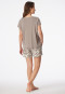 Short pyjamas Interlock clay red - Modern Nightwear