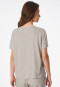 Tee-shirt à manches courtes lin coton bio gris-jaspe- Mix+Relax