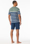Short pyjamas striping khaki - Casual Nightwear