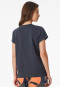 Tee-shirt à manches courtes encolure en V profonde graphite - Mix+Relax