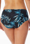 Bikini bottoms jersey recycled palm trees multicolor - Aqua
