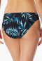 Bikini briefs jersey recycled palm trees multicolor - Aqua