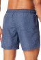 Badeshorts Webware navy gemustert - Aqua