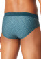 Badehose Jersey lime gemustert - Aqua