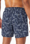 Pantaloncini da bagno in tessuto riciclato blu notte con barche a vela - Aqua