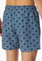 Swim shorts woven fabric recycled palm trees atlantic blue - Aqua