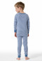 Pigiama lungo A righe blu denim - Natural Love