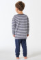Pyjama long poignet rayures bleu foncé - Kids Nightwear
