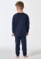 Pyjama long interlock poignet bleu foncé - Kids Nightwear