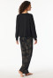 Pyjama long interlock ginkgo noir - Modern Nightwear