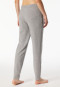 Hose lang Interlock Bündchen grau-meliert - Mix+Relax