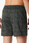 Boxershorts Interlock gemustert dunkelgrün - Fine Interlock