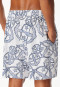 Bermuda con stampa statement bianco-blu - SCHIESSER 150 Anni